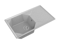 Мойка для кухни GranFest Композит UNIQUE 840L чаша+крыло 840*500мм (U-840L серый)