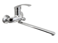 Смеситель Ванна Lemen D40 с длинным изливом,переключатель в корпусе-кнопка(цинк) LB-2002