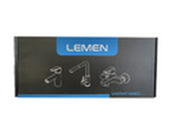 Смеситель Кухня Lemen D35 (белый гибкий излив,лейка-аэратор,гайка,цинк) LA-9022W 