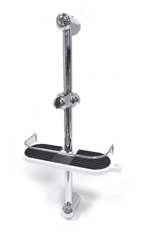 Стойка душевая  SANTREK AQUA-1603 (высота 600мм) с полочкой