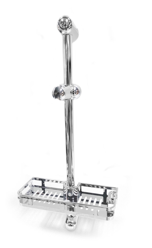 Стойка душевая  SANTREK AQUA-1604 (высота 600мм) с полочкой