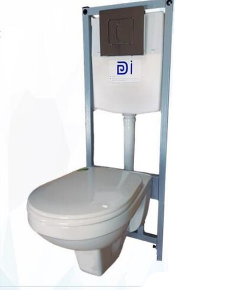 КОМПЛЕКТ Rosa "РИО" унитаз + инсталяция + клавиша БЕЛАЯ + сиденье (2 кнопки) (без крана и подводки) г.Киров *