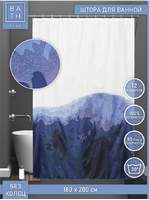 Штора для ванн BATH 180х200 Blue blotch (ch21059) (180)