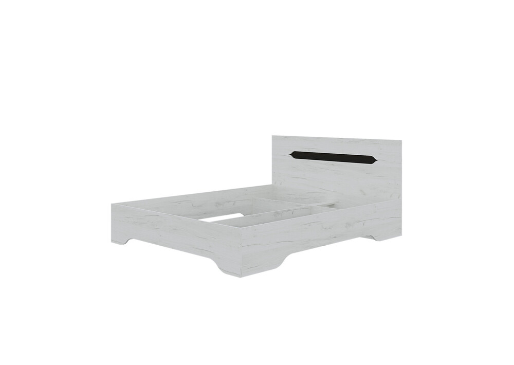 Вега Кровать 1,4м без настила и ортопеда прованс (белый крафт) (2 места)