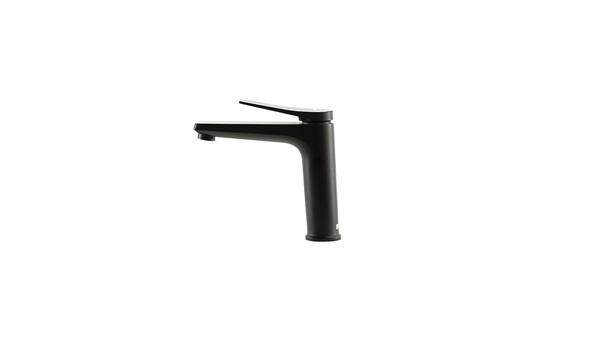 LM3737BL Bronx Смеситель для умывальника средний, монолитный, черный LEMARK