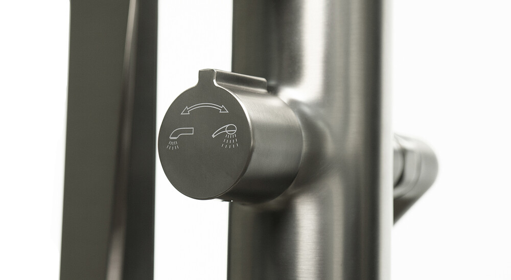 LM3744GM Bronx Смеситель для ванны напольный, графит LEMARK