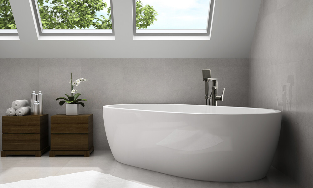 LM3744GM Bronx Смеситель для ванны напольный, графит LEMARK