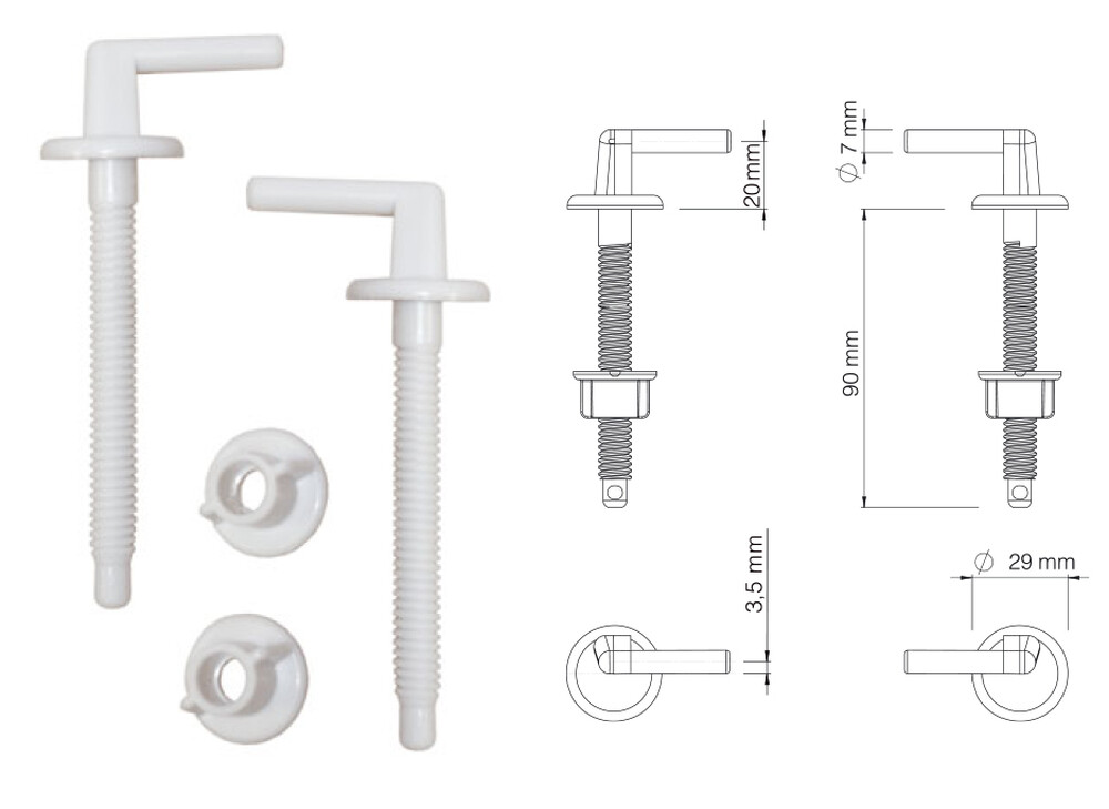 Сиденье д/унитаза унив. ОРИО К(E)-01 белое ПЕРВАЯ ЦЕНА !!!!!!!   (377х445мм ,  межосевое 160мм)