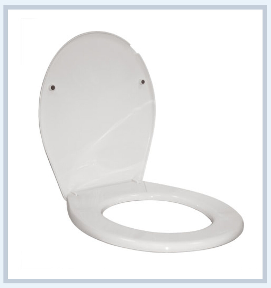 Сиденье д/унитаза унив. ОРИО К(E)-01 белое ПЕРВАЯ ЦЕНА !!!!!!!   (377х445мм ,  межосевое 160мм)