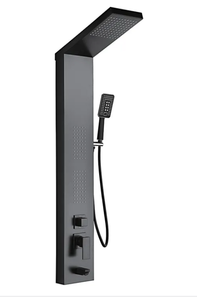 24005-6 Душевая панель Frap с 4-мя функциями (черный)