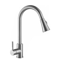 F8110 Смеситель Кухня однорычажный вытяжной излив САТИН MLN ***