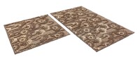 Коврик д/ванны 2 предм. SHAHINTEX LOOP ITALIANO 50*80 + 50*50 «маки» кофе с молоком 55
