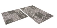 Коврик д/ванны 2 предм. SHAHINTEX LOOP ITALIANO 50*80 + 50*50 «мозаика» серый 50