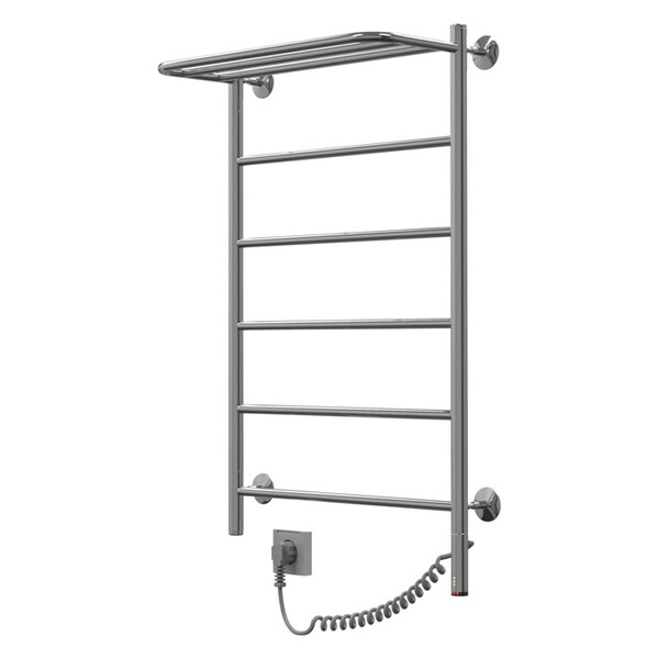 Полотенцесушитель электрический Орион Лесенка с полкой 40-80, 60 вт (К-кнопка, Прямая, Слева) 12216	