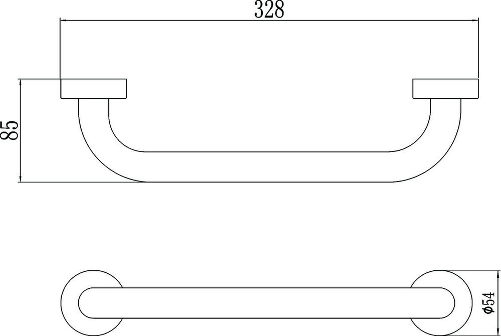 S-010030С Поручень 30см бронза SAVOL