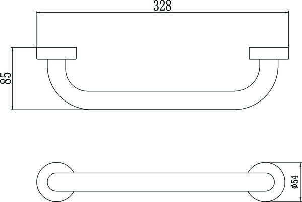 S-010030С Поручень 30см бронза SAVOL