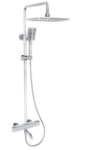 G2491-8 Душевая система GAPPO с термостатом, верхним душем, смесителем (белый)