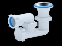 E210 Сифон АНИ Пласт для душ. поддона 1 1/2"*40 регулируемый