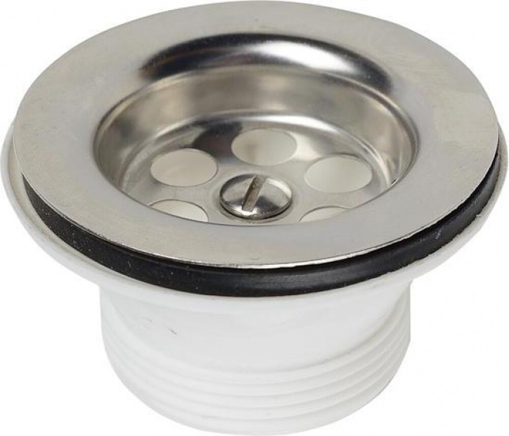 NV414-40-MR Выпуск Aquant 1 1/4" с мет. реш. клик-клак (донный клапан с отв. перелива)