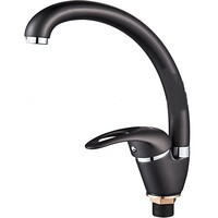 5902U Смеситель Кухня LEDEME (на гайке) МАКСИ шар d40 (графит)