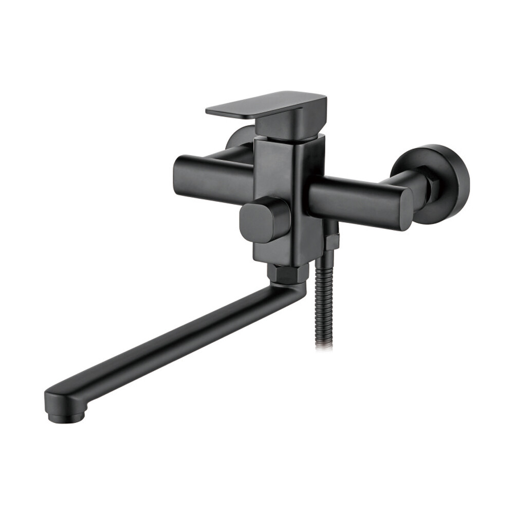 2233B Смеситель Ванна LEDEME шар d35 дл излив (черный)