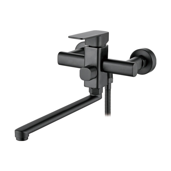 2233B Смеситель Ванна LEDEME шар d35 дл излив (черный)