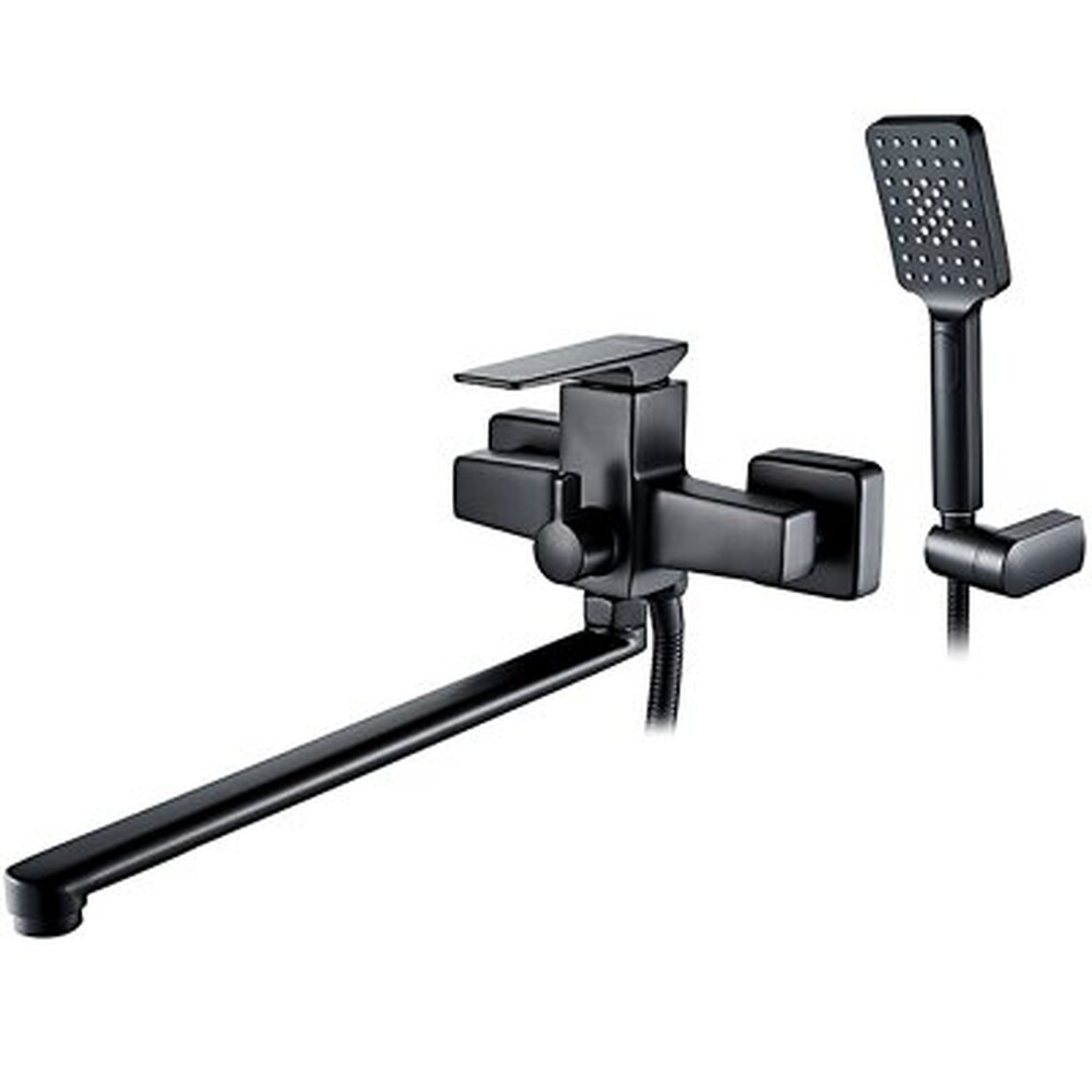 2278B Смеситель Ванна LEDEME шар d35 дл излив (черный)