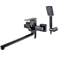 2278B Смеситель Ванна LEDEME шар d35 дл излив (черный)