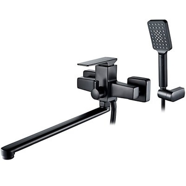 2278B Смеситель Ванна LEDEME шар d35 дл излив (черный)