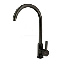 4299U Смеситель Кухня LEDEME (на гайке) МАКСИ шар d35 (графит)