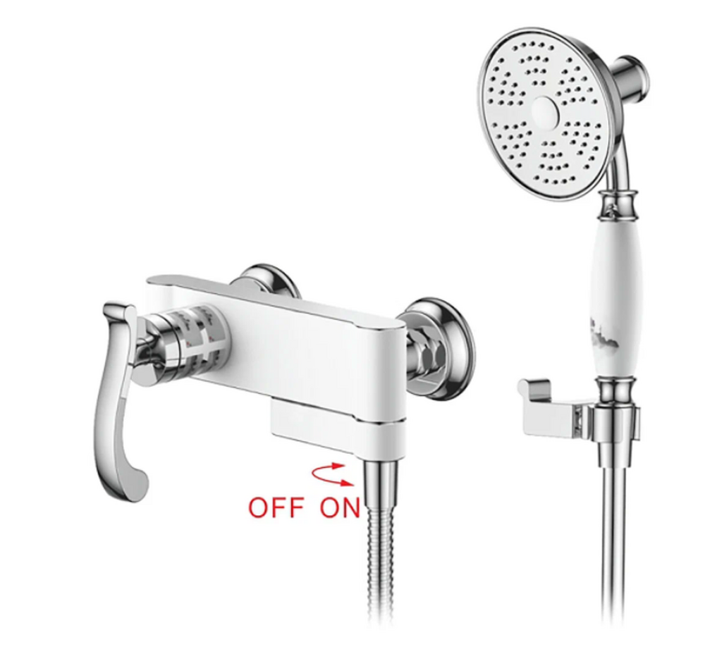 К13026W Смеситель Ванна GERHANS с поворотным изливом (белый)