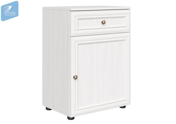 Оскар 7А Тумба с ящиком  Дуб Крафт белый (Ясень Анкор светлый) (3 места) НМ630/ЭФ529