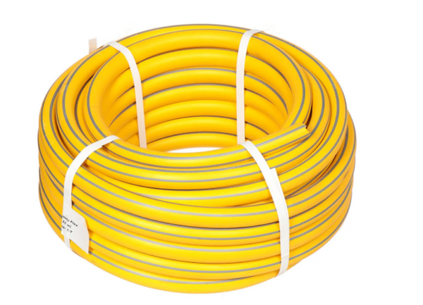 Шланг поливочный резин. армир. 3-х слойный термопластичный 1" (25м) Sunny Flexfab (желтый) г.Волжский