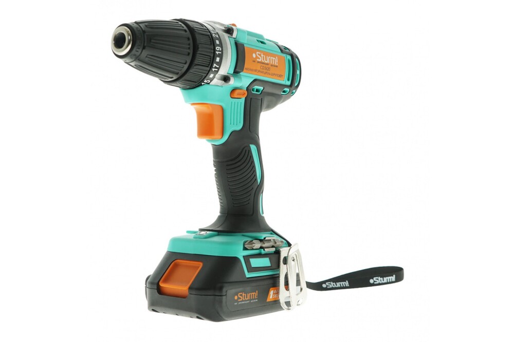 CD3620 Дрель аккумуляторная Sturm!, 20 В, 1BatterySystem, 2 акк., 2,0 Ач, кейс