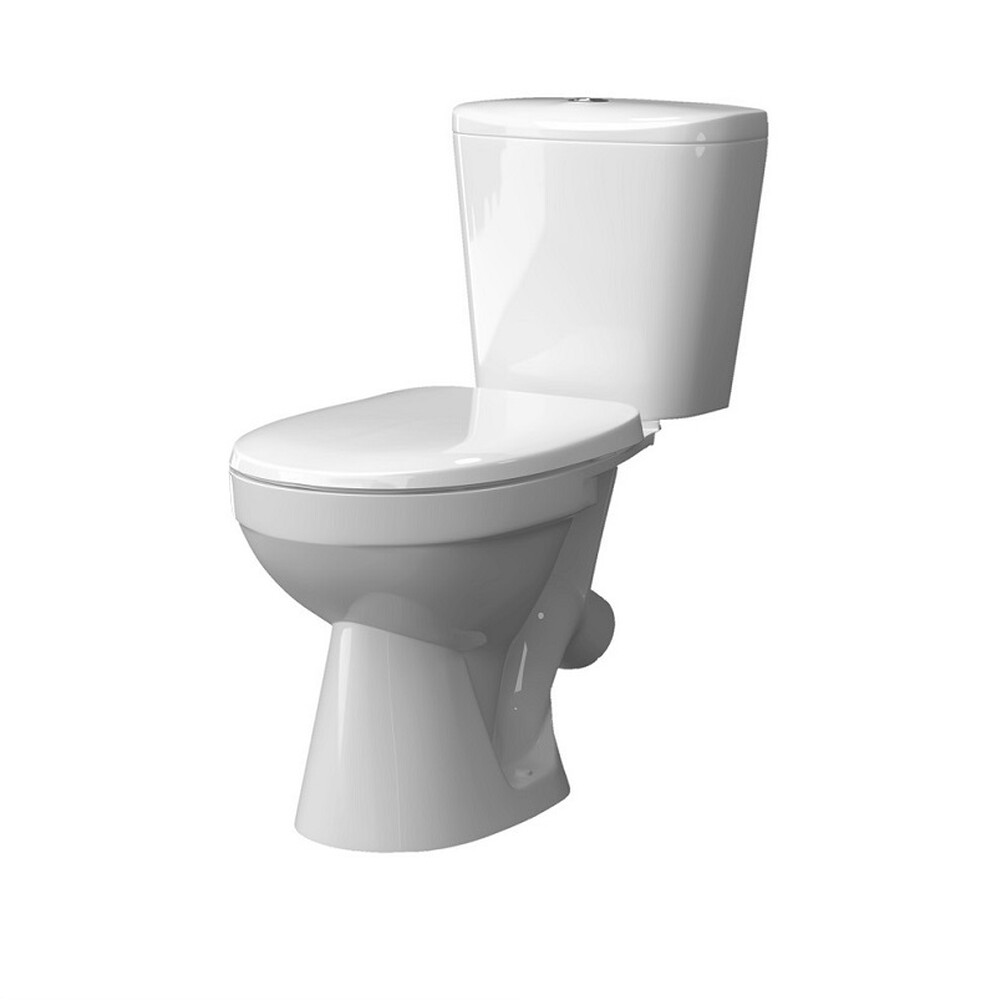 Унитаз-компакт "Лаго" БЕЛЫЙ (2-режим. сид.ПП, косой выпуск) КЕРАМИН 462171