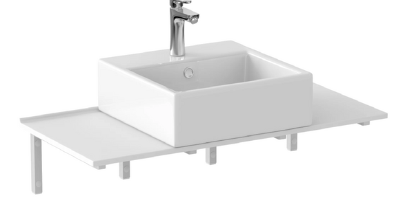 Столешница матовая 600*470*10 Белая BAS