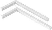 Кронштейн Г-обр. 430х200 в компл 2 шт. Белый BAS