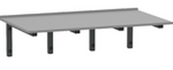 Столешница матовая 1200*470*15 Серая BAS