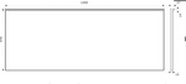 Столешница глянцевая 1200*470*15 Черная BAS