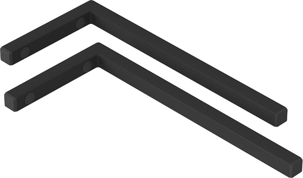 Кронштейн Г-обр. 430х200 в компл 2 шт. Черный BAS