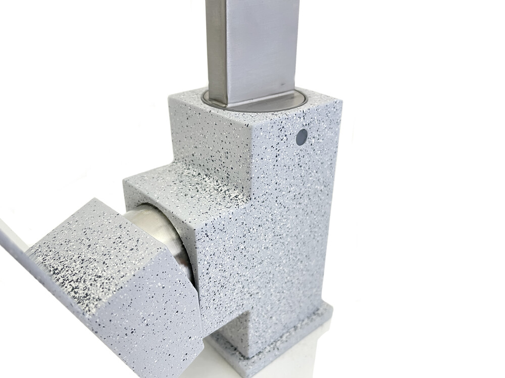 Смеситель Кухня GRANICOM 010 высокий излив (серый), 35 картридж