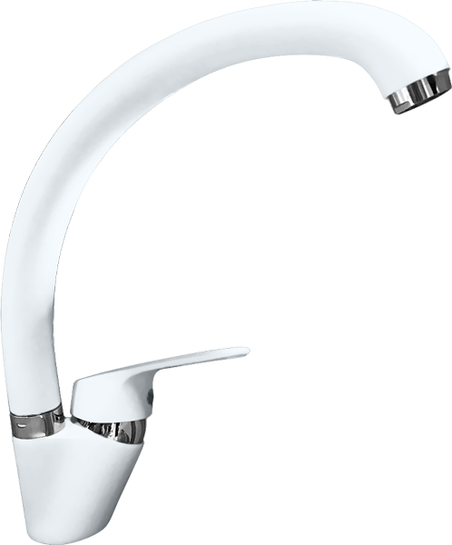 Смеситель Кухня GRANFEST  (3323) d=35 боковой  (иней)