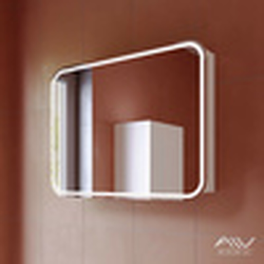 Шкаф зеркальный "LANA-80 G" (белый, холодный) Alavann