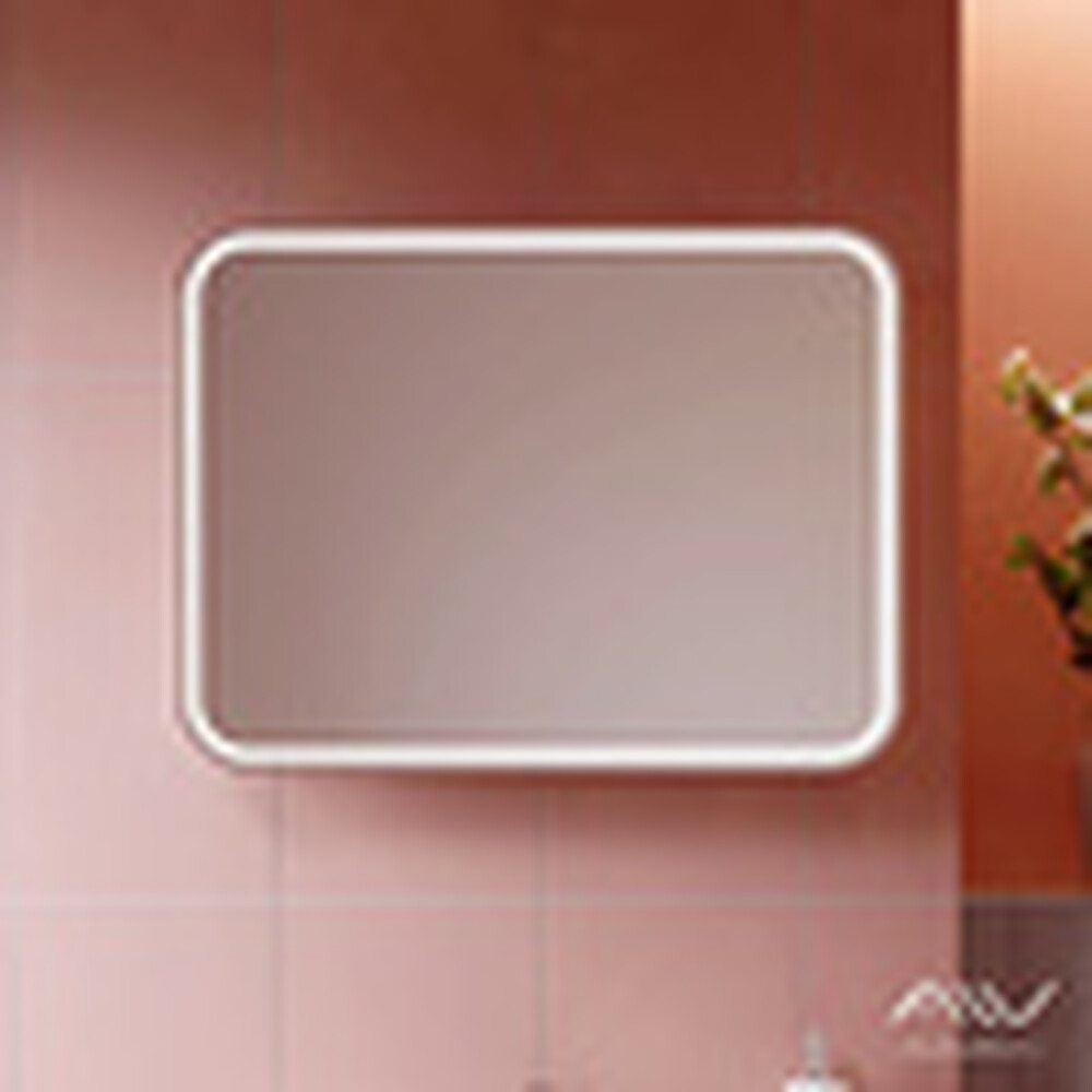 Шкаф зеркальный "LANA-80 G" (белый, холодный) Alavann