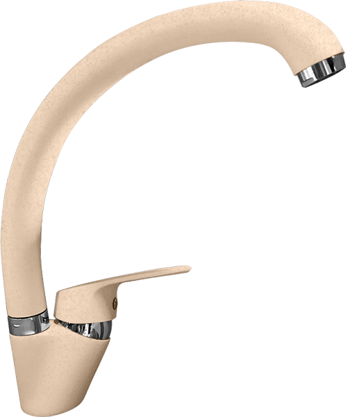 Смеситель Кухня GRANFEST d=35 боковой (3323) (песочный)