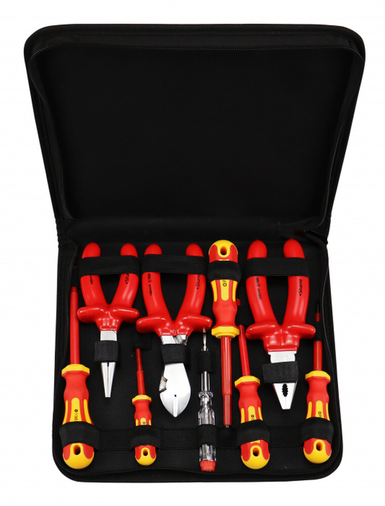 1310-02-T9 Набор ДИЭЛЕКТР инструментов 9 предм, тканевый кейс,Sturm!