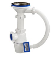 Е-4007 Сифон бутылочный 3 1/2 х40 с переливом