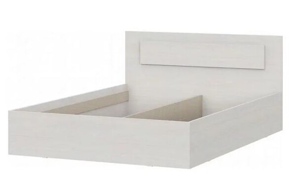 Спальня "МСП 1" Кровать двойная универсальная 1,6*2,0 Ясень Анкор светлый/Ясень Анкор светлый (2 места) БЕЗ ОСНОВАНИЯ