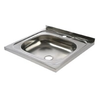 Мойка нерж накладная 50*50 т.0,4 (без сифона) Santrek AQUA
