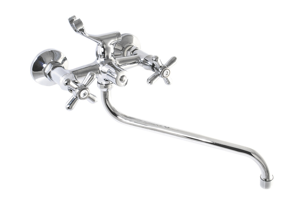 Смеситель Ванна SANTREK AQUA-310  "CLASSIC" 1/2 м/к перекл. кран букса Крест SL595 